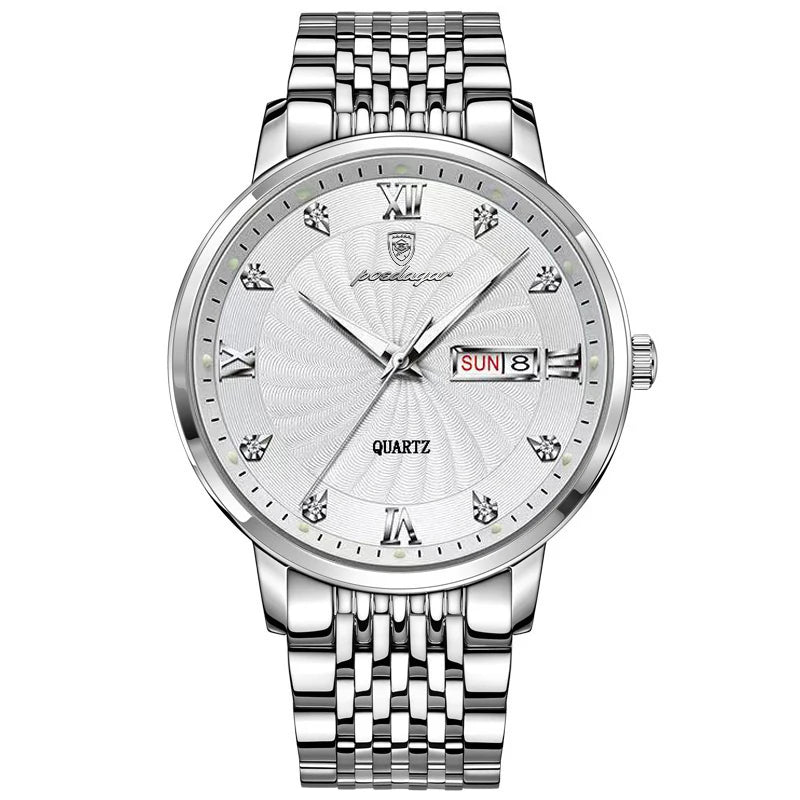 POEDAGAR Brand Man Week Quartz Wristwatch Men Watches