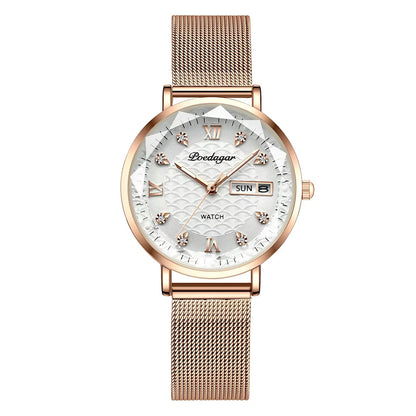 POEDAGAR  Women      Wristwatch Bracelet Simple Rose Gold   Ladies Watches