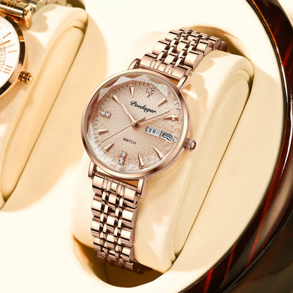 POEDAGAR  Women      Wristwatch Bracelet Simple Rose Gold   Ladies Watches