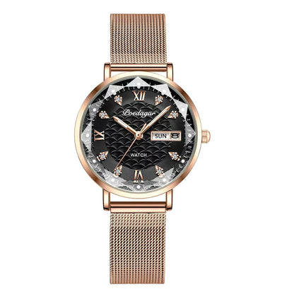 POEDAGAR  Women      Wristwatch Bracelet Simple Rose Gold   Ladies Watches