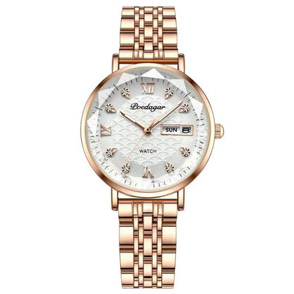 POEDAGAR  Women      Wristwatch Bracelet Simple Rose Gold   Ladies Watches