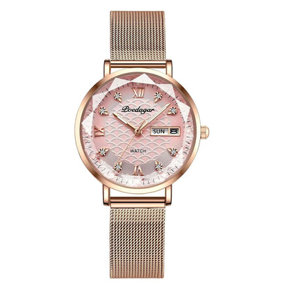 POEDAGAR  Women      Wristwatch Bracelet Simple Rose Gold   Ladies Watches