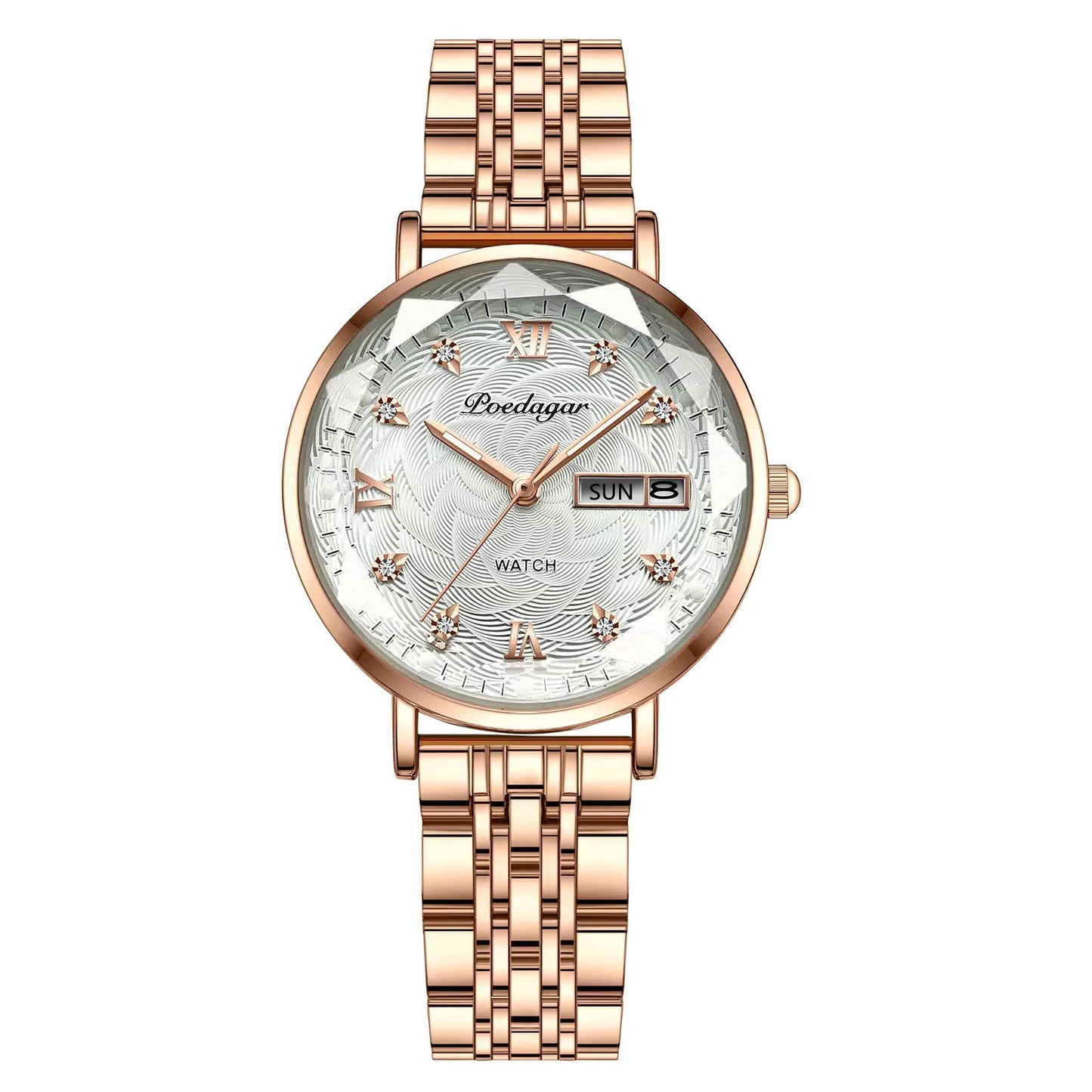 POEDAGAR  Women      Wristwatch Bracelet Simple Rose Gold   Ladies Watches