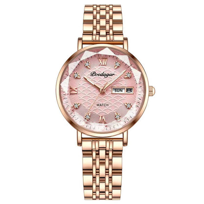 POEDAGAR  Women      Wristwatch Bracelet Simple Rose Gold   Ladies Watches