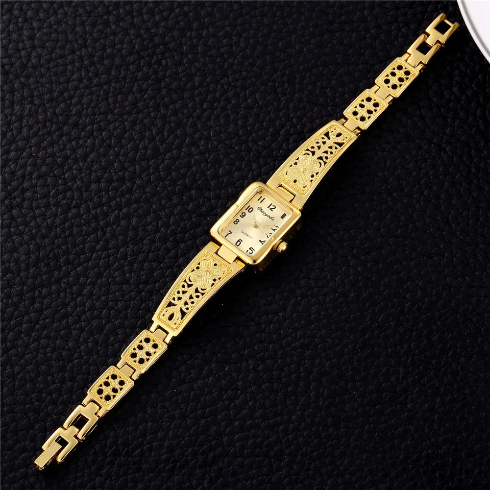 Gold   Women Bracelet Watches  Woman  Casual Dress Ladies    Relogio Feminino