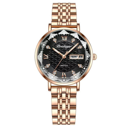 POEDAGAR  Women      Wristwatch Bracelet Simple Rose Gold   Ladies Watches