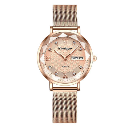 POEDAGAR  Women      Wristwatch Bracelet Simple Rose Gold   Ladies Watches