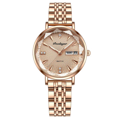 POEDAGAR  Women      Wristwatch Bracelet Simple Rose Gold   Ladies Watches