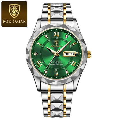 POEDAGAR Brand    Men Sport   Quartz Man   Strap  Calendar   Relógio