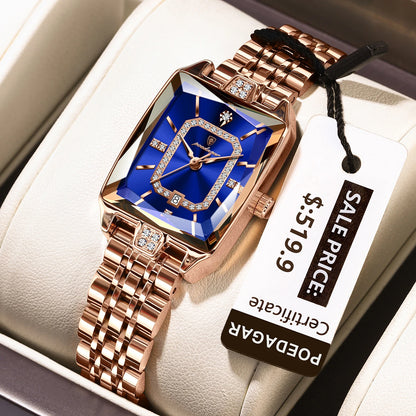 POEDAGAR Top Elegant Women Wristwatch   Ladies    Rectangle Quartz  Watches  Reloj