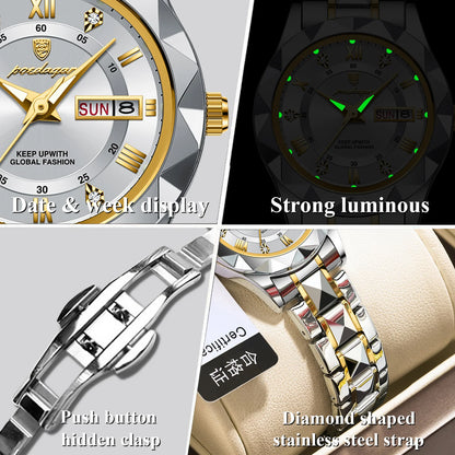 POEDAGAR  Quartz  for Ladies    Week   Women Watches Elegant Dress WristWatch+box