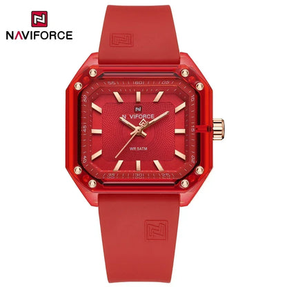 Style NAVIFORCE Watches for Women Silica Band  Quartz 50M  Wristwatch Casual Simple Personality Ladies