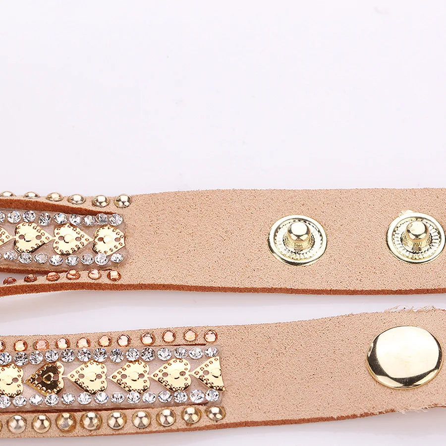 Women Heart Dial Shiny Design Quality Women Quartz   Rhinestone Bracelet Wrap Strap Women  Gifts