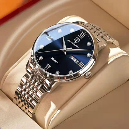 POEDAGAR   Men Quartz Wristwatch   Brand  Sport  Mens Watches Calendar Gifts Clocks