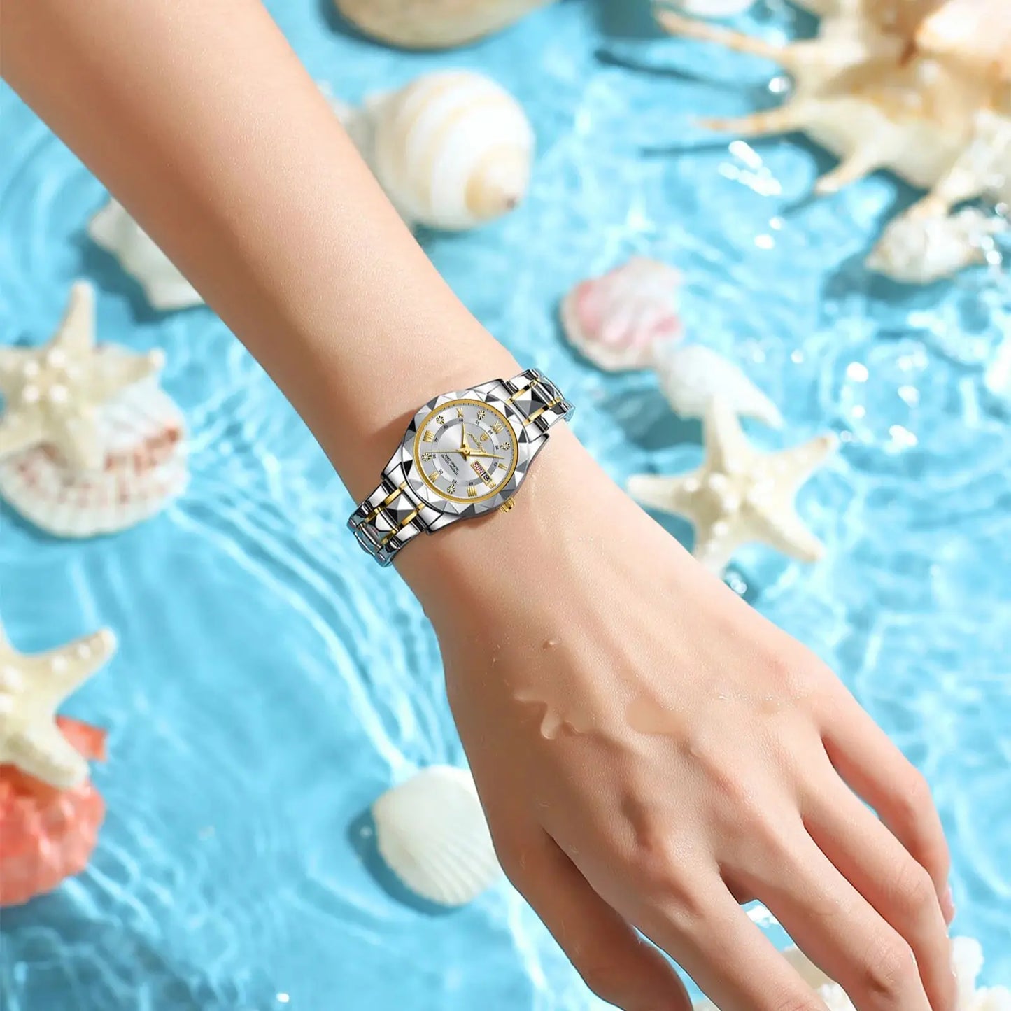 POEDAGAR  Quartz  for Ladies    Week   Women Watches Elegant Dress WristWatch+box