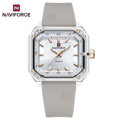 Style NAVIFORCE Watches for Women Silica Band  Quartz 50M  Wristwatch Casual Simple Personality Ladies