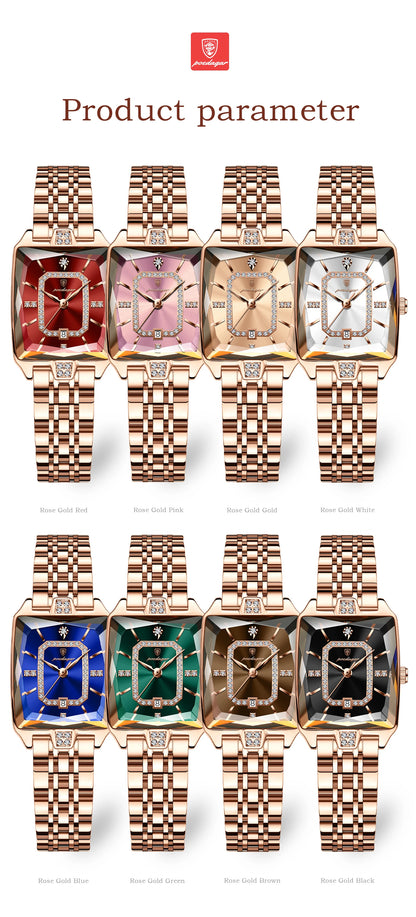 POEDAGAR Top Elegant Women Wristwatch   Ladies    Rectangle Quartz  Watches  Reloj