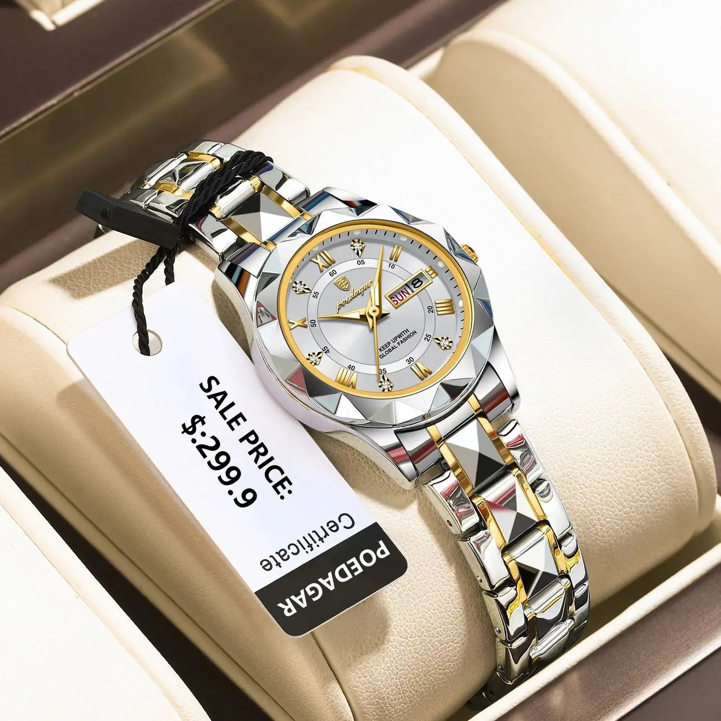 POEDAGAR  Quartz  for Ladies    Week   Women Watches Elegant Dress WristWatch+box