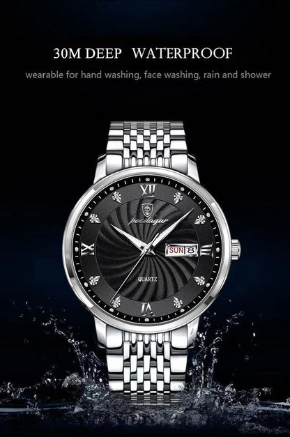 POEDAGAR  Brand Man     Week  Quartz Wristwatch     Men Watches