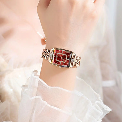 POEDAGAR Top Elegant Women Wristwatch   Ladies    Rectangle Quartz  Watches  Reloj