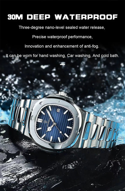 POEDAGAR           Square Quartz Men  reloj hombre
