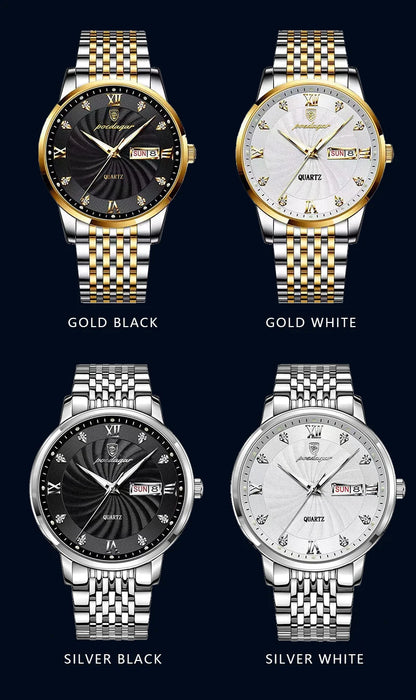 POEDAGAR  Brand Man     Week  Quartz Wristwatch     Men Watches