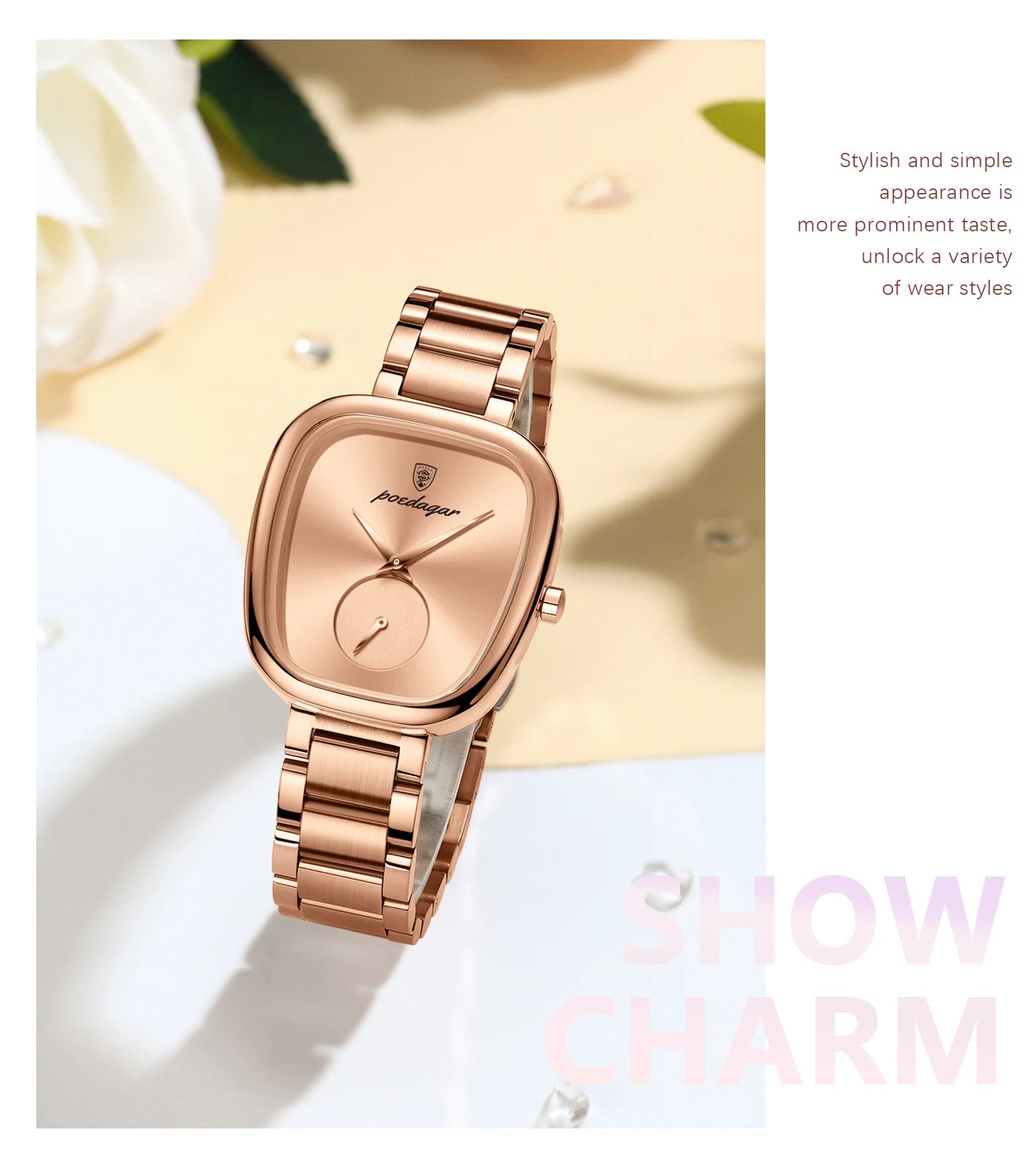POEDAGAR  Ladies     Quartz  for Woman High Quality   Elegant  Watches