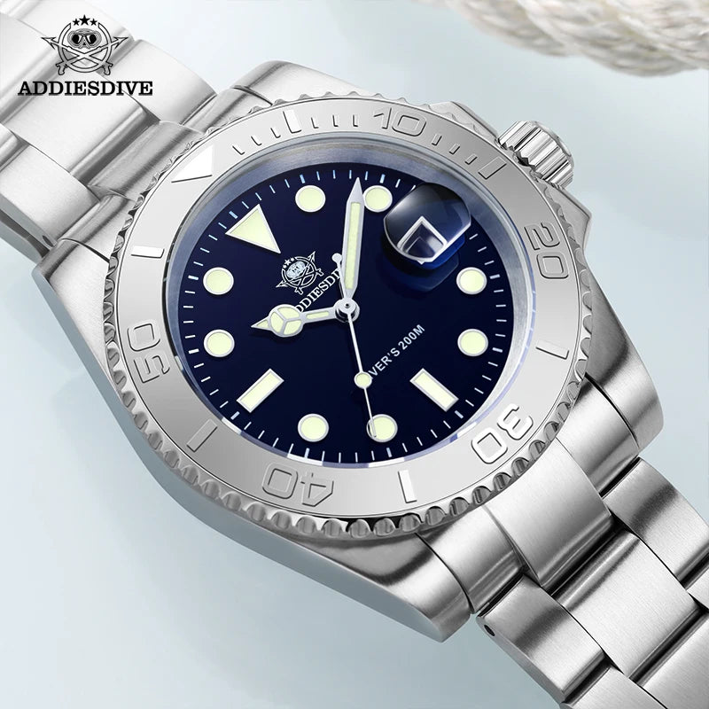 ADDIESDIVE Luxurious  Analog Quartz  BGW9  20 Bar   Diving   Men Watches H3