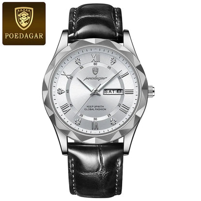 POEDAGAR Brand    Men Sport   Quartz Man   Strap  Calendar   Relógio