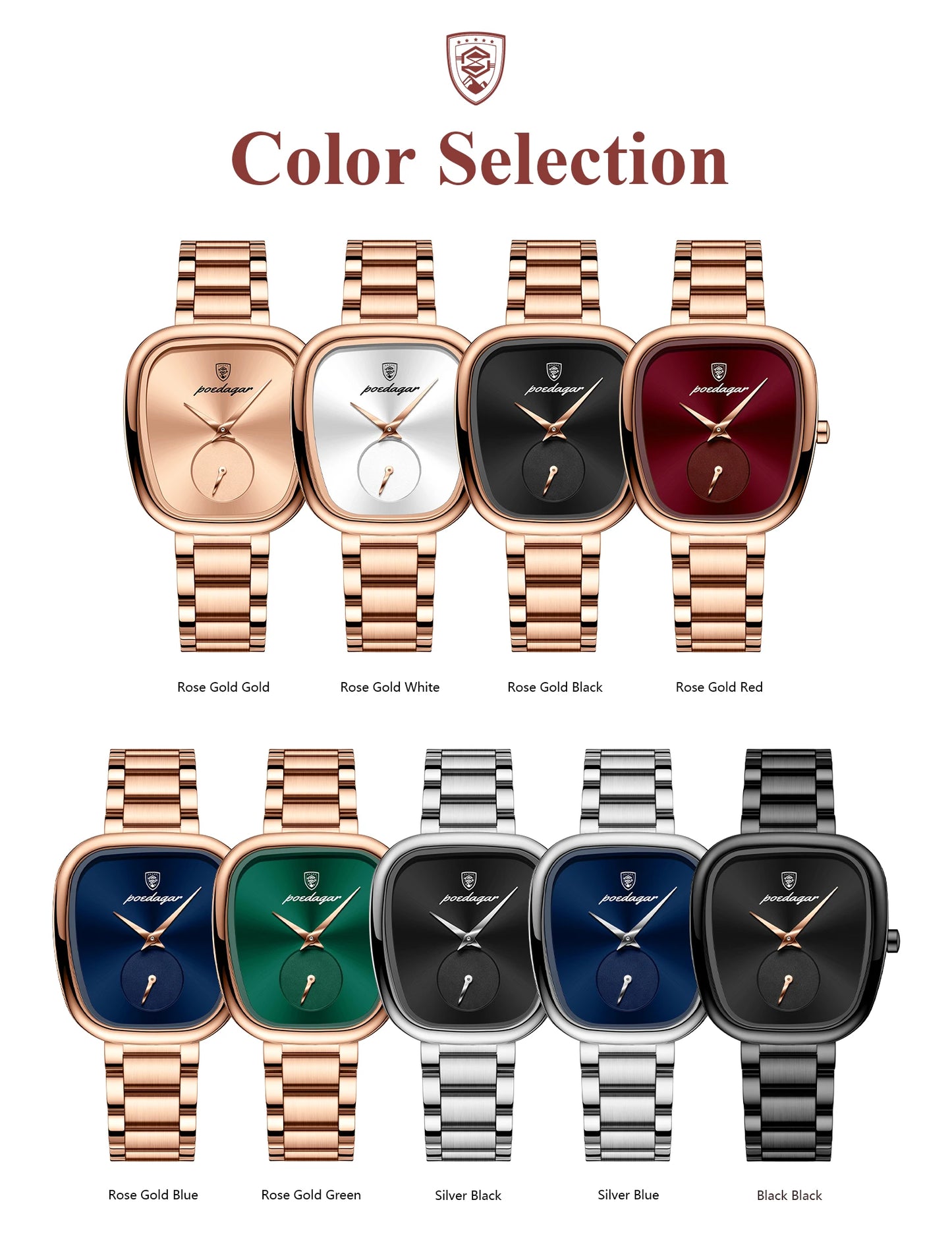 POEDAGAR  Ladies     Quartz  for Woman High Quality   Elegant  Watches