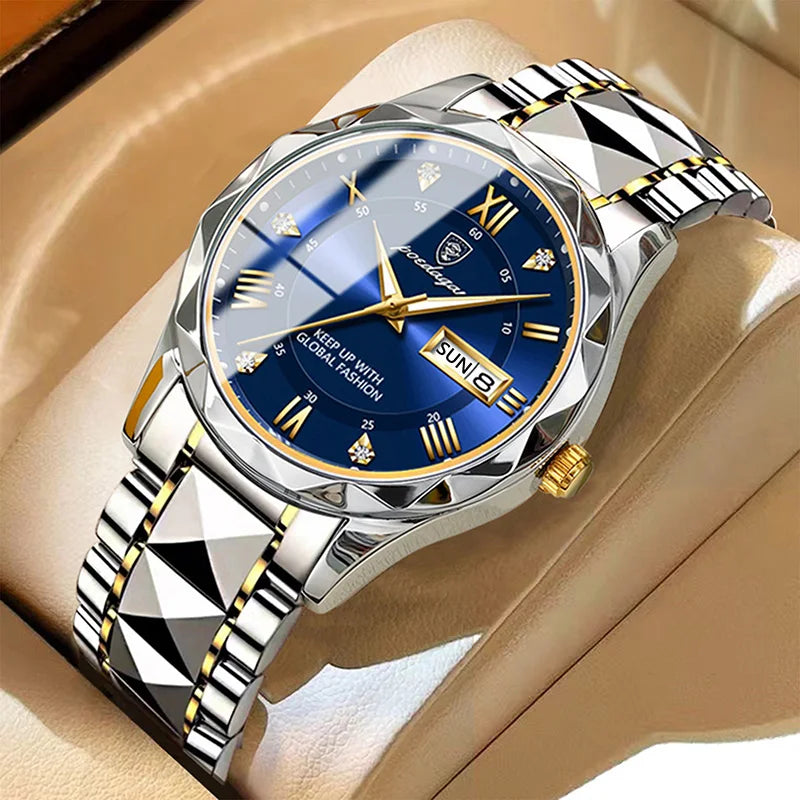 POEDAGAR Brand    Men Sport   Quartz Man   Strap  Calendar   Relógio