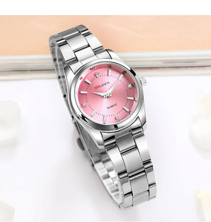 29mm Fashionable   Rhinestone Pink Minimalist Girl  Outdoor Travel Women Wrist Watches