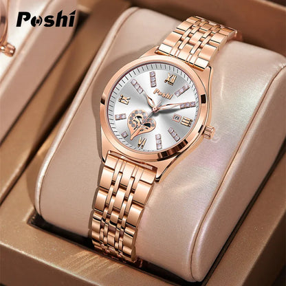 POSHI Women Watches     Ladies Wristwatch  Quarzt  Girlfriend Gift Relogio Feminino