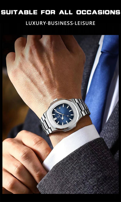 POEDAGAR           Square Quartz Men  reloj hombre