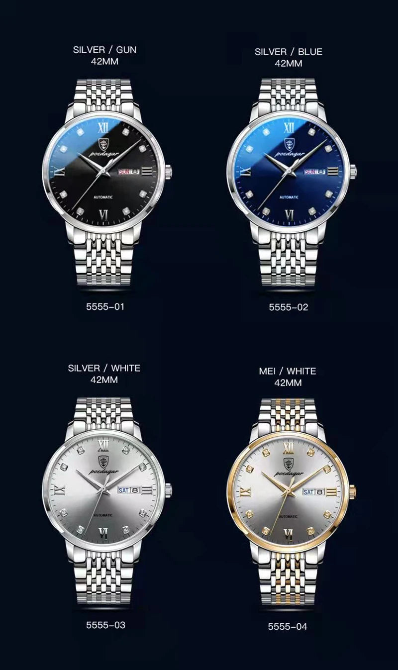 POEDAGAR   Men Quartz Wristwatch   Brand  Sport  Mens Watches Calendar Gifts Clocks