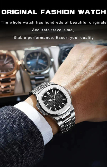 POEDAGAR           Square Quartz Men  reloj hombre