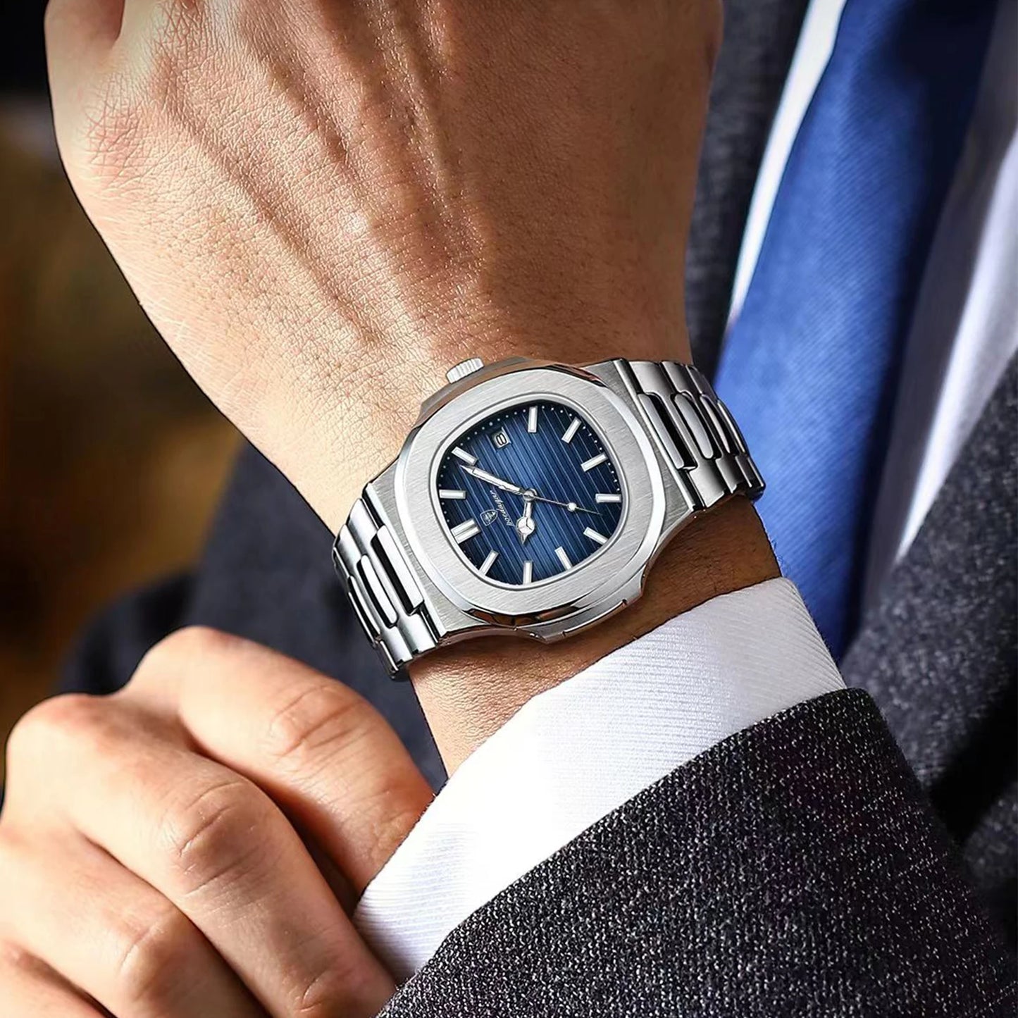POEDAGAR           Square Quartz Men  reloj hombre