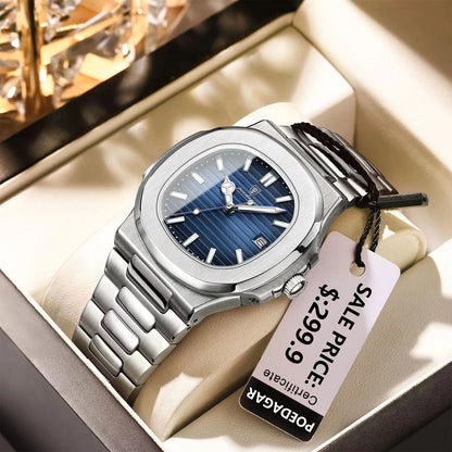 POEDAGAR           Square Quartz Men  reloj hombre