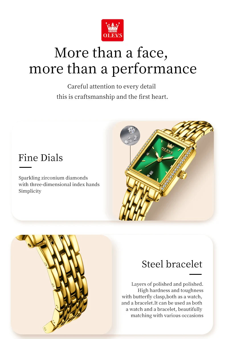 OLEVS 9995 Elegant Quartz Ladies Wristwatch Auto  Top Brand Original  For Women    Watches 2025