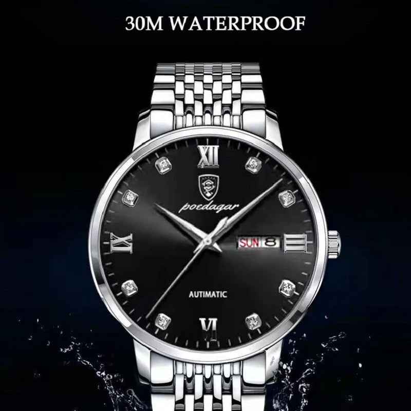 POEDAGAR   Men Quartz Wristwatch   Brand  Sport  Mens Watches Calendar Gifts Clocks