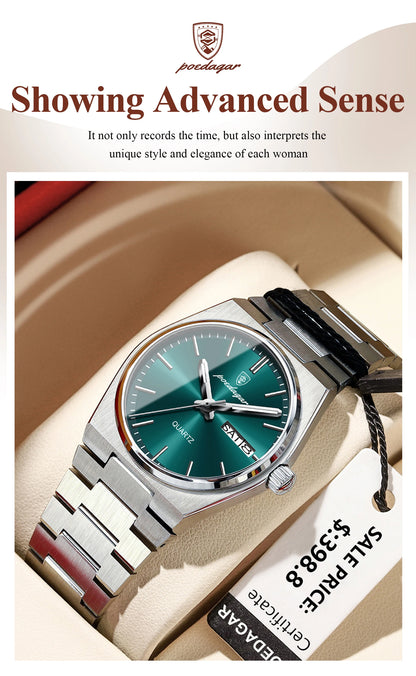 POEDAGAR   for Woman Ladies Elegant Quartz     Week    Watches