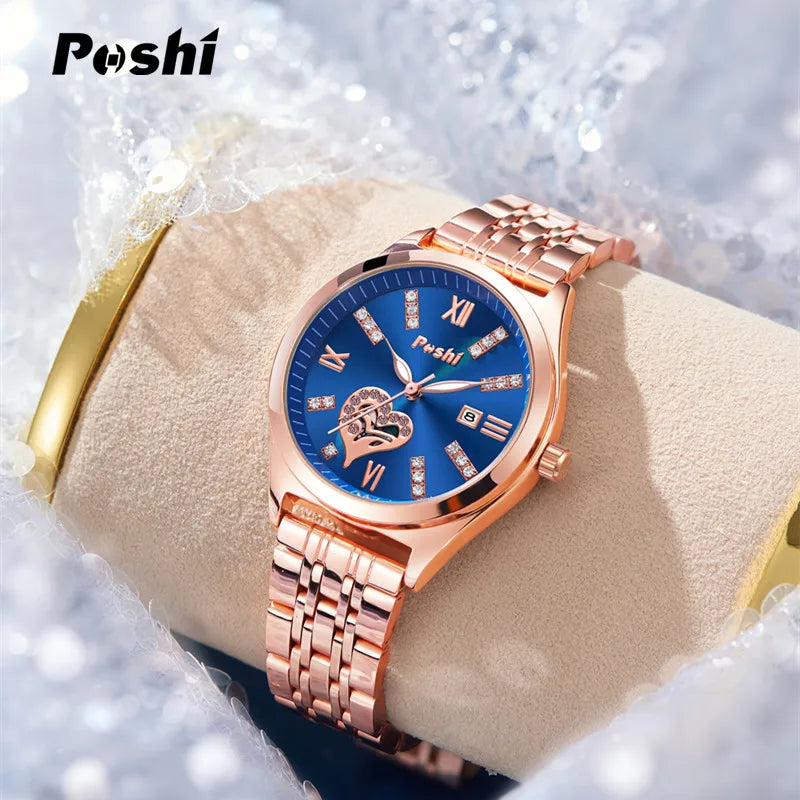 POSHI Women Watches     Ladies Wristwatch  Quarzt  Girlfriend Gift Relogio Feminino