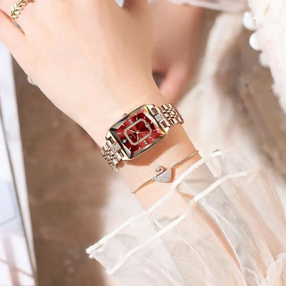 POEDAGAR Top Elegant Women Wristwatch   Ladies    Rectangle Quartz  Watches  Reloj