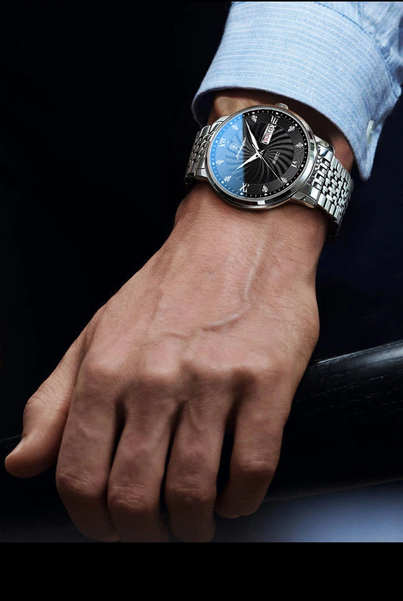 POEDAGAR  Brand Man     Week  Quartz Wristwatch     Men Watches