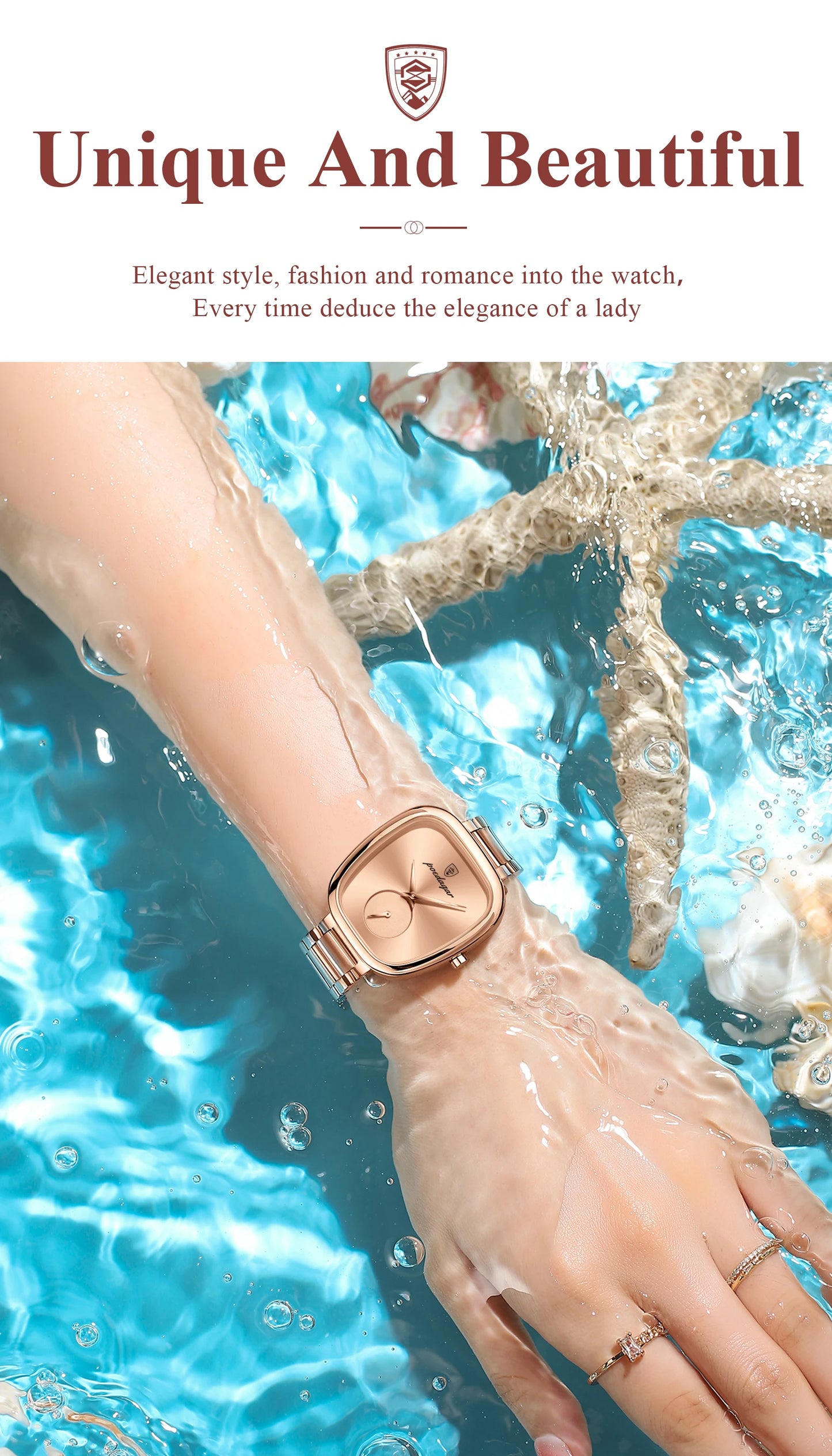 POEDAGAR  Ladies     Quartz  for Woman High Quality   Elegant  Watches