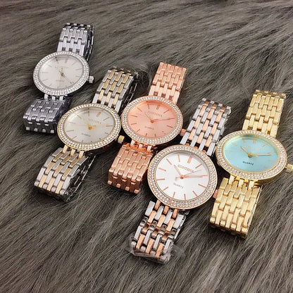 Watches    Rhinestone Women Quartz Wristwatches  Top Brand Ladies Bracelet zegarek damski
