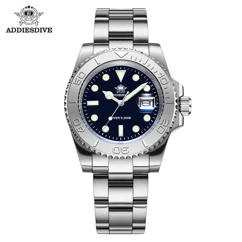 ADDIESDIVE Luxurious  Analog Quartz  BGW9  20 Bar   Diving   Men Watches H3