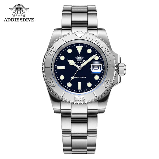 ADDIESDIVE Luxurious  Analog Quartz  BGW9  20 Bar   Diving   Men Watches H3