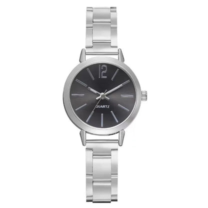 for Women Simple Round Dial   Gold Bracelet Quartz Wristwatch Students Ladies Watches Reloj Mujer