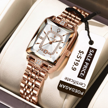 POEDAGAR Top Elegant Women Wristwatch   Ladies    Rectangle Quartz  Watches  Reloj